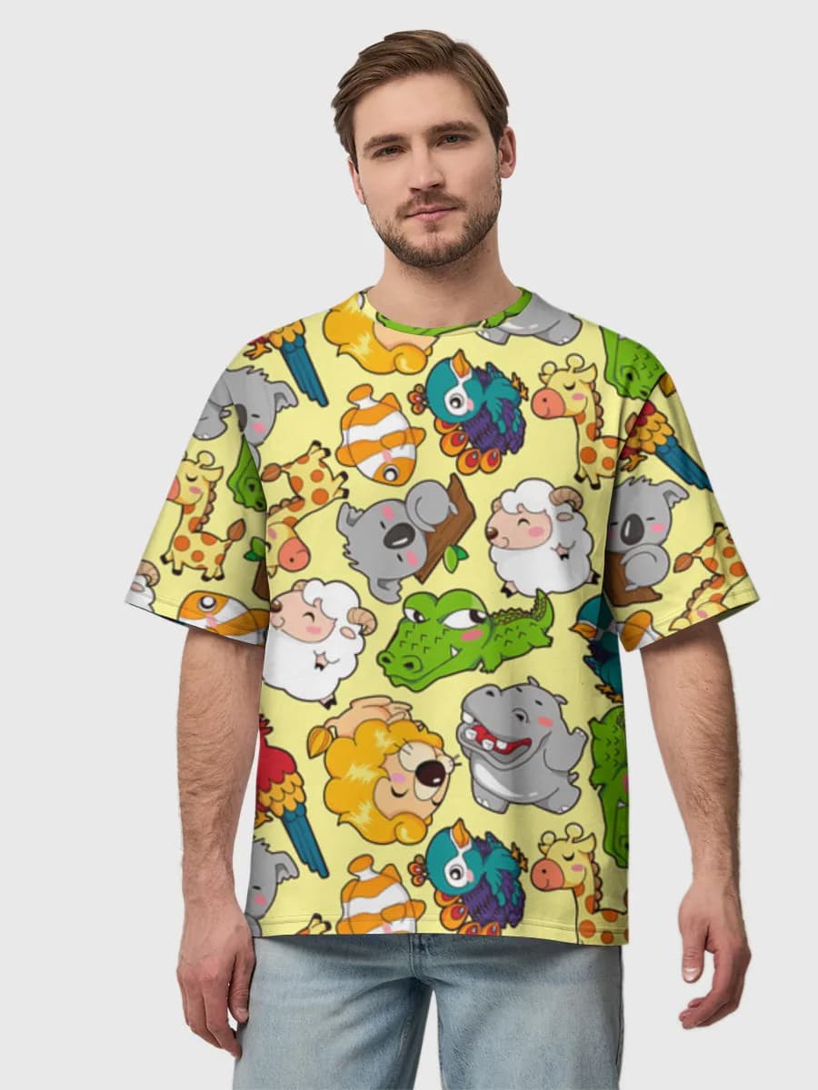 Men's oversized cotton T-shirt