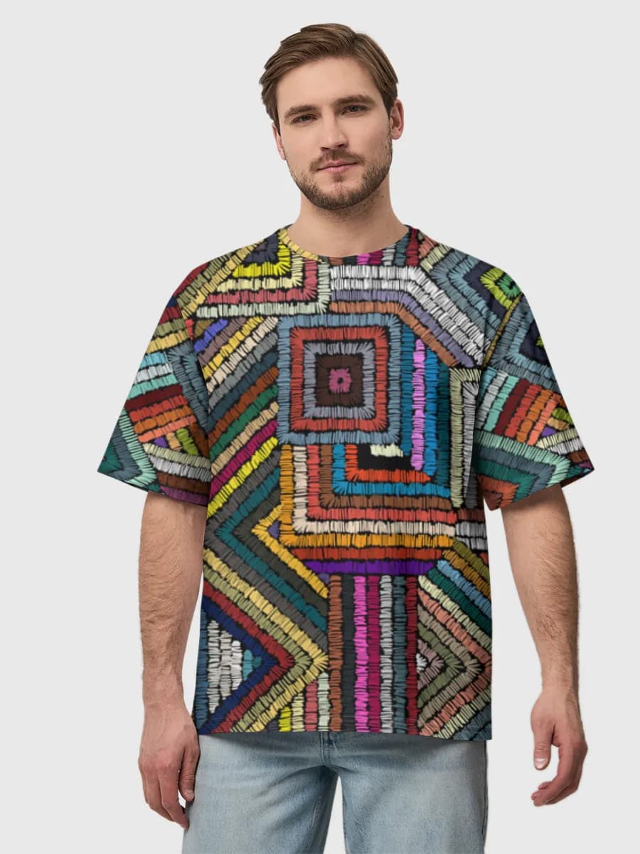 Men's oversized cotton T-shirt
