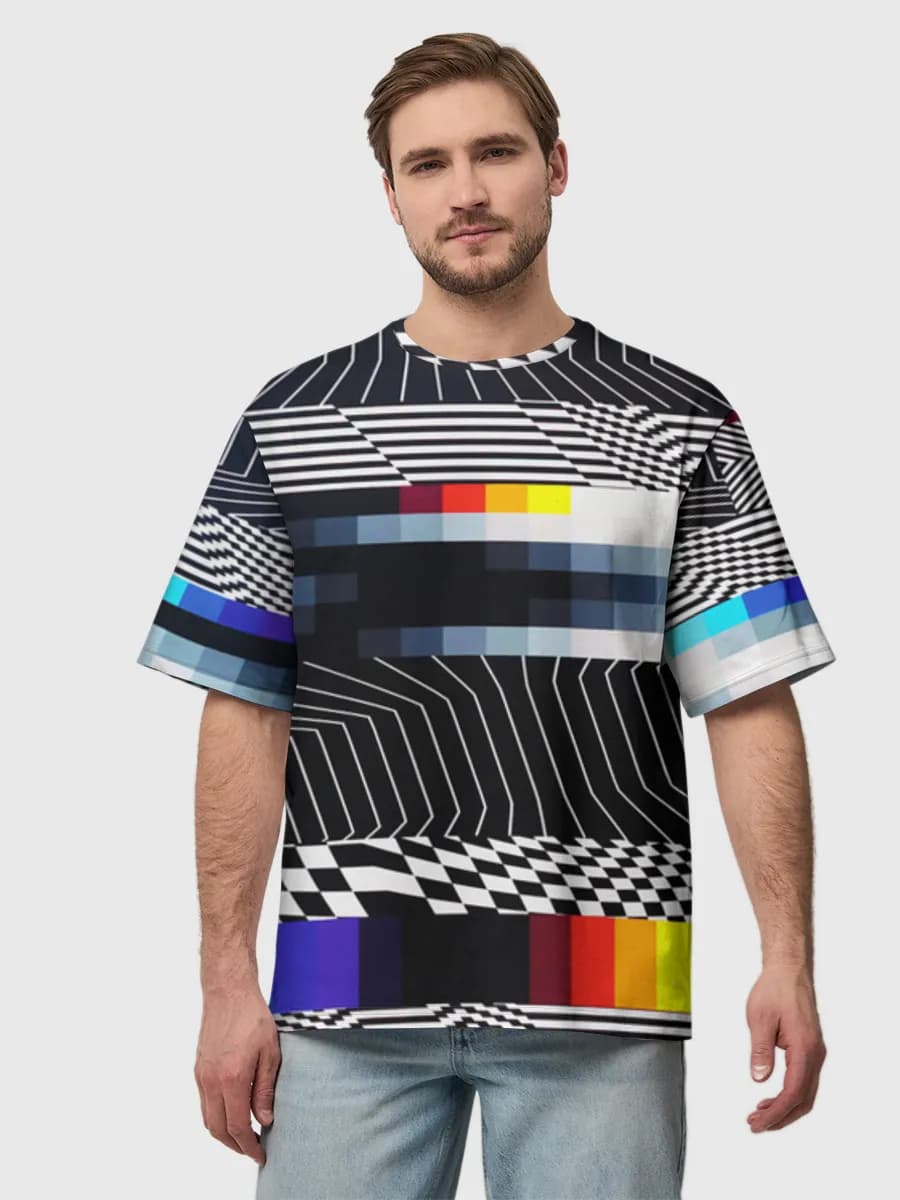 Glitchy Op Art Signal