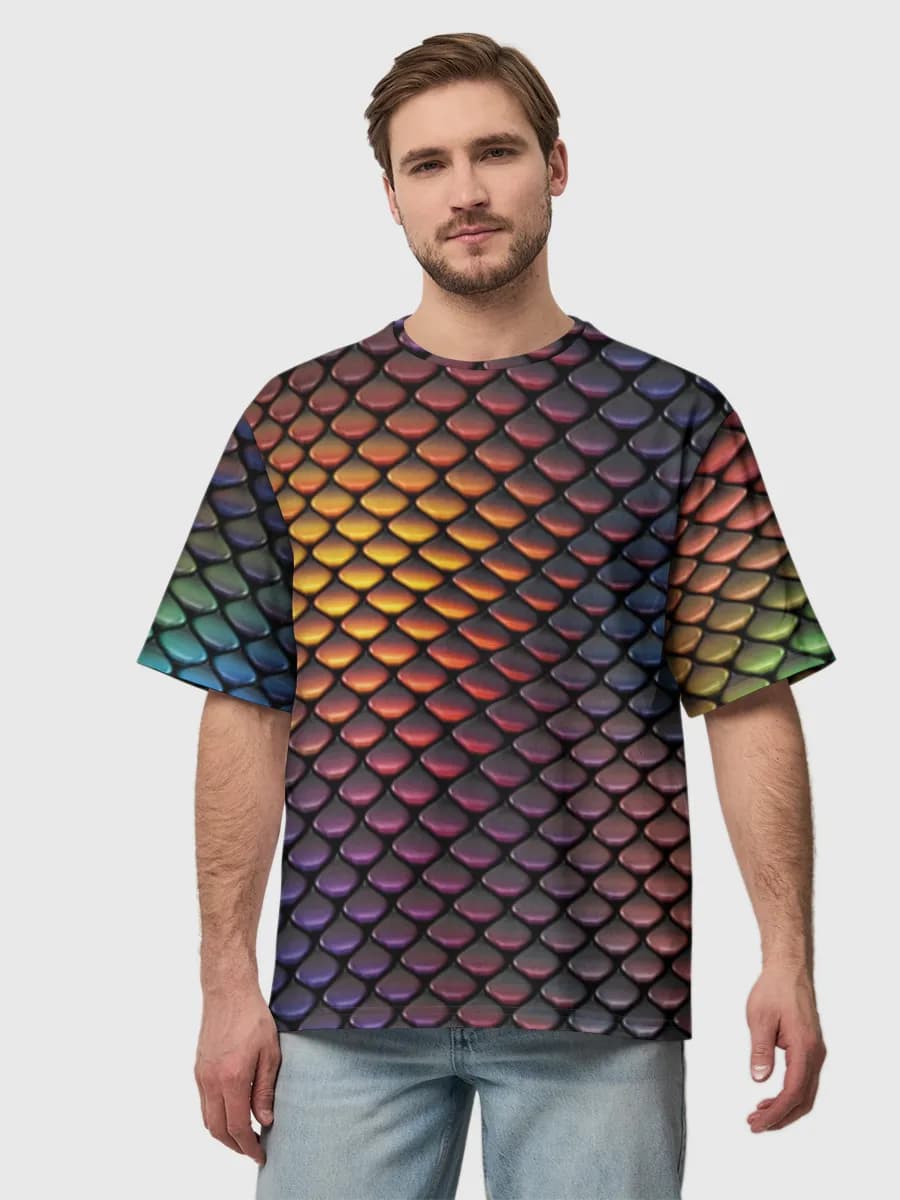 Men's oversized cotton T-shirt