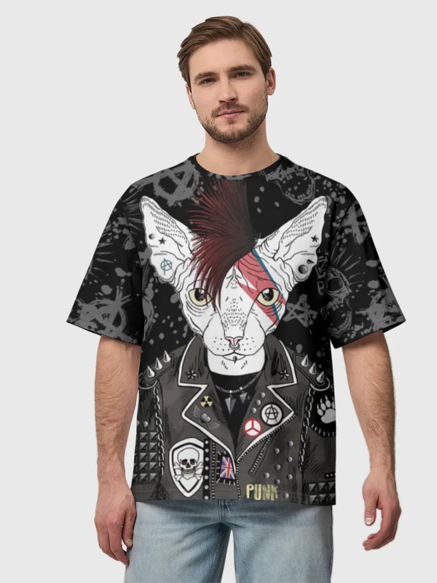 Men's oversized cotton T-shirt