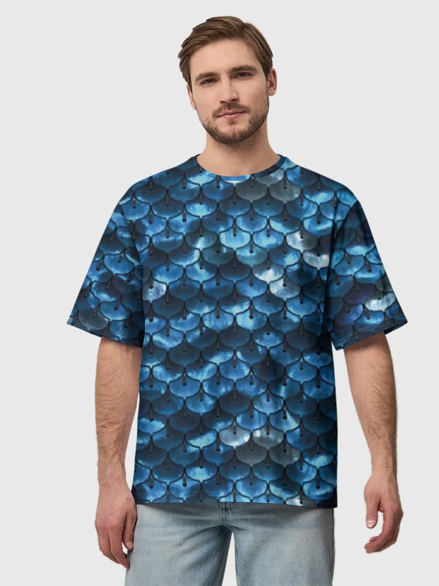Men's oversized cotton T-shirt