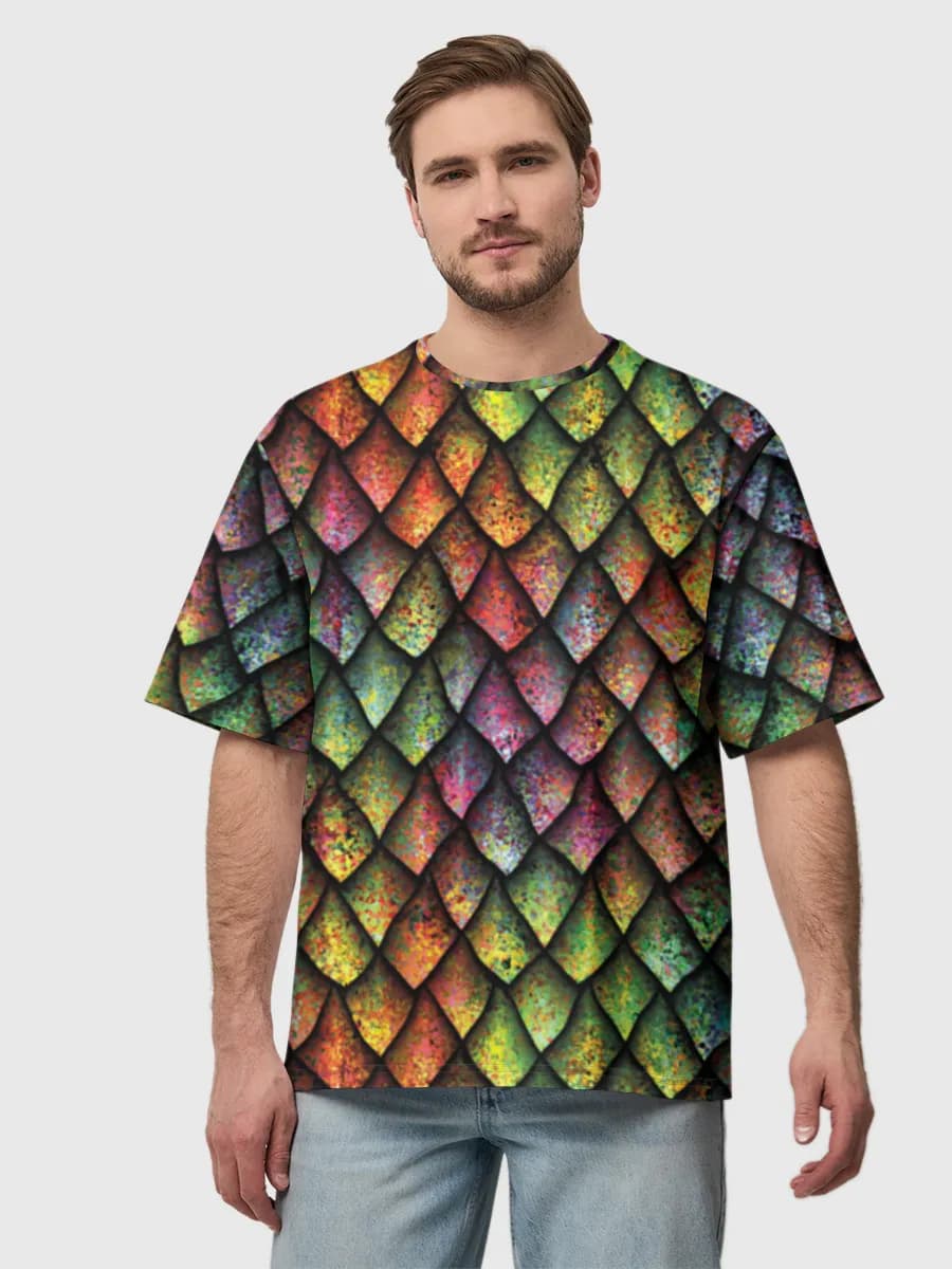 Men's oversized cotton T-shirt
