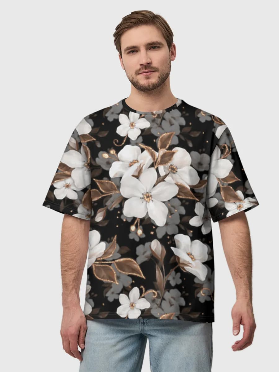 Men's oversized cotton T-shirt