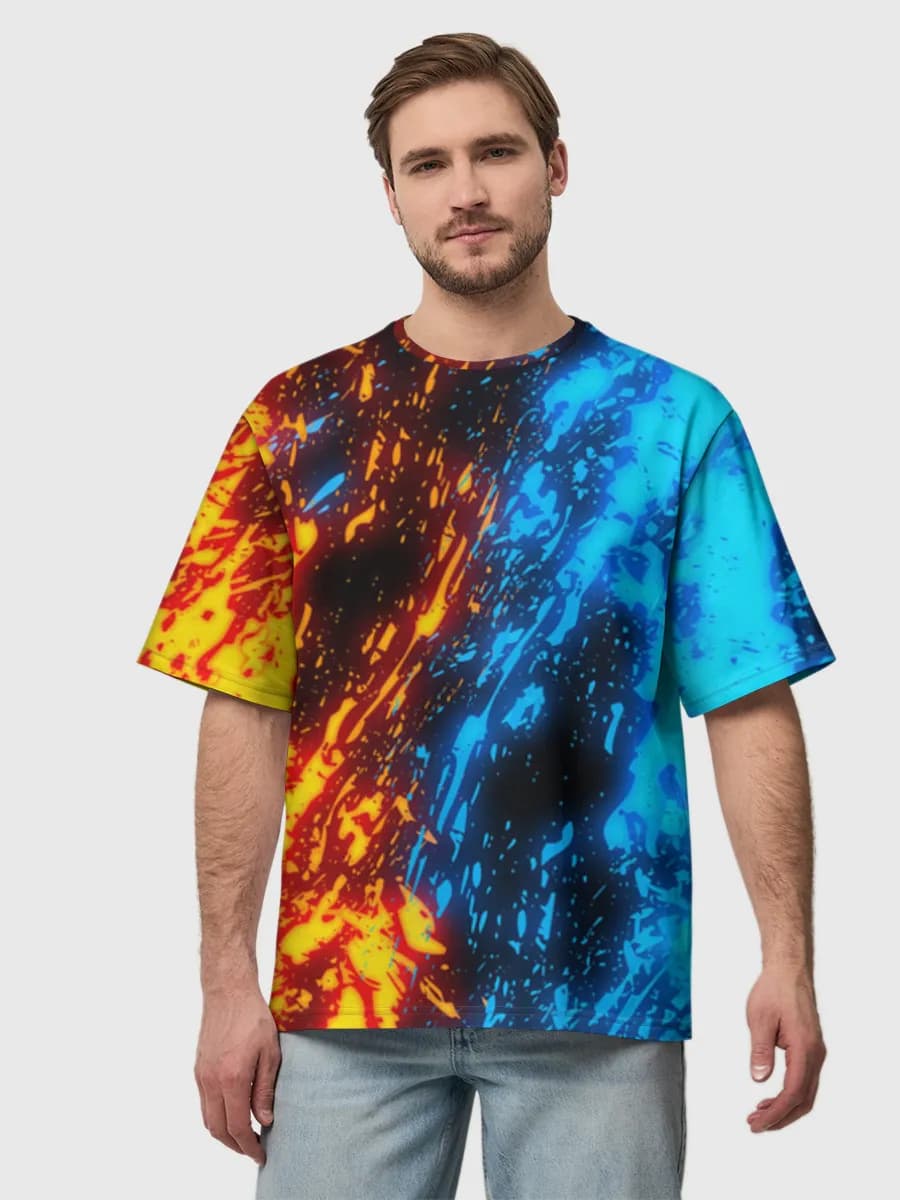 Men's oversized cotton T-shirt