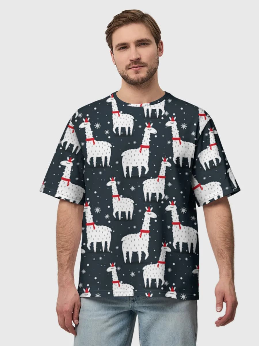 Men's oversized cotton T-shirt