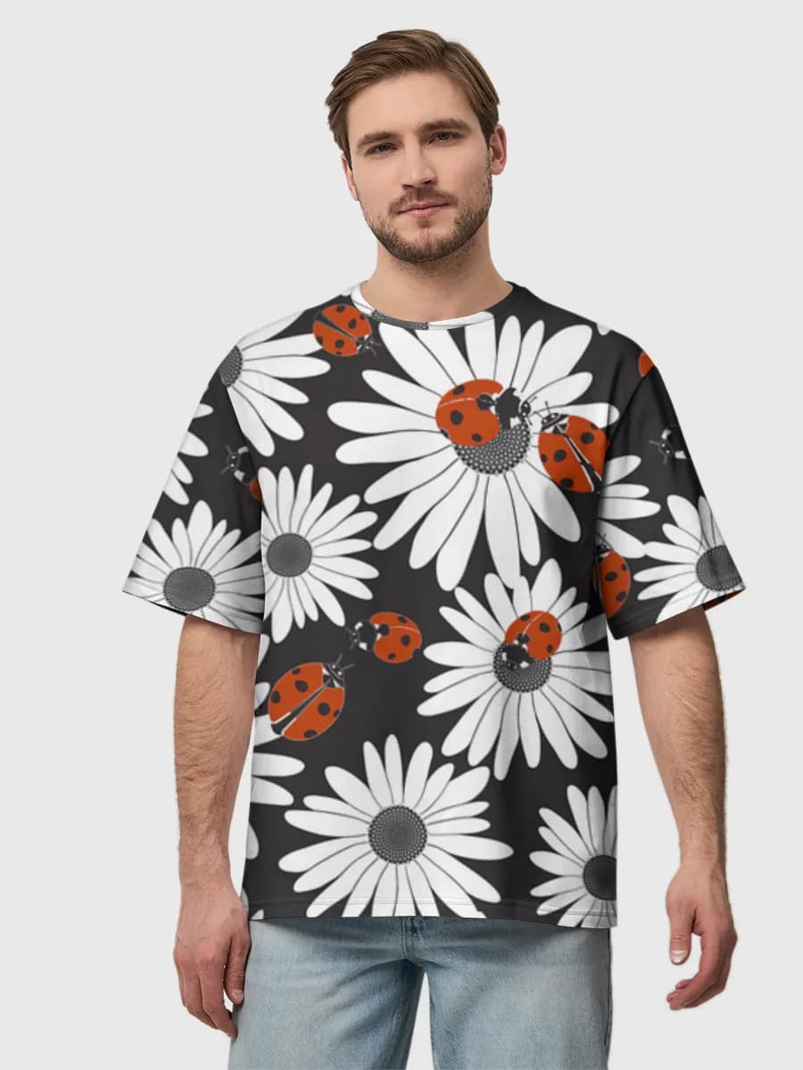 Ladybugs On Daisies