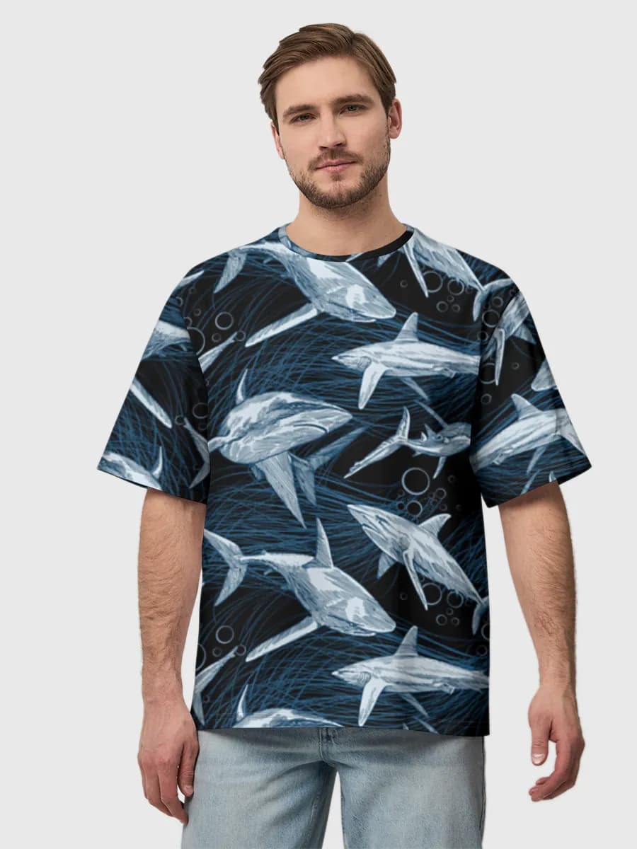 Men's oversized cotton T-shirt
