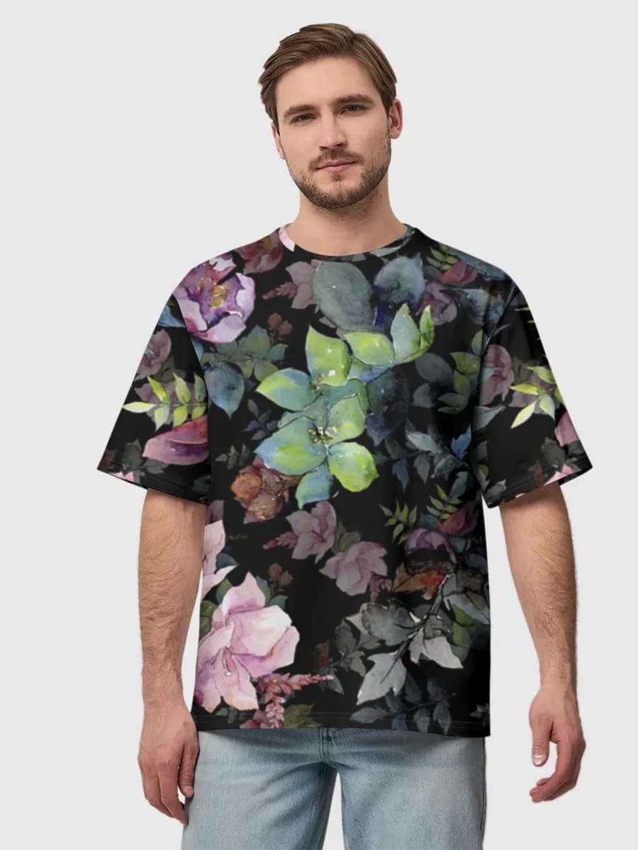 Men's oversized cotton T-shirt