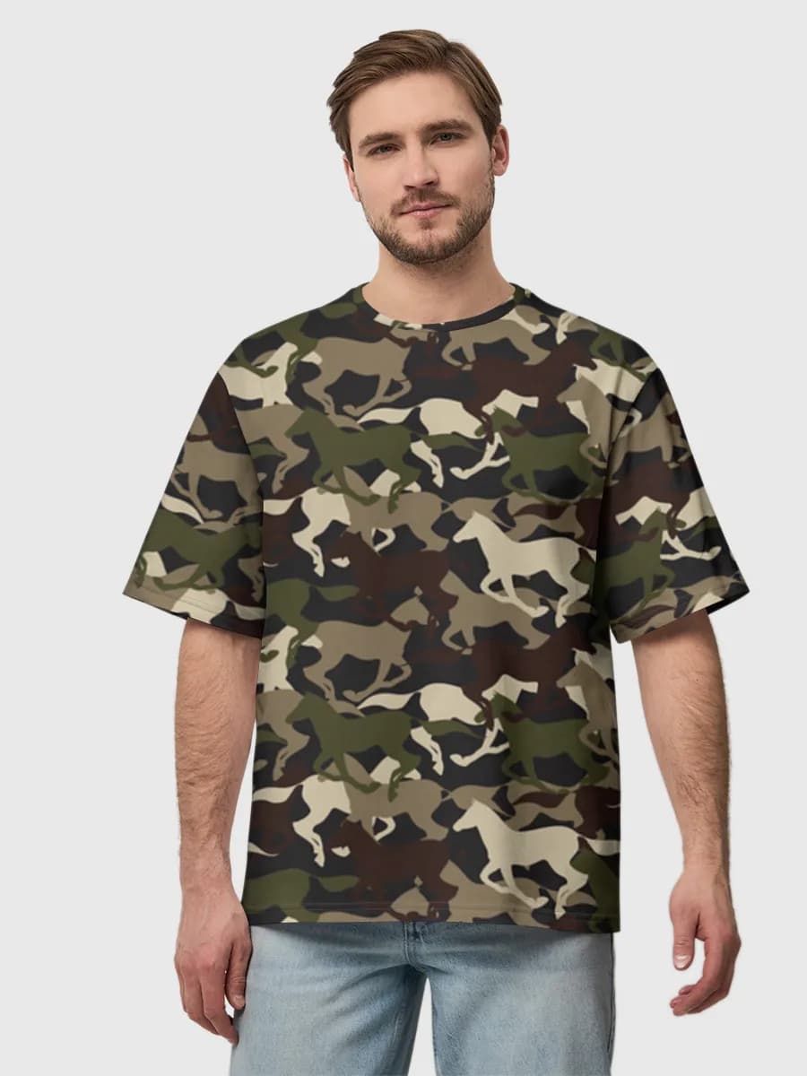 Men's oversized cotton T-shirt