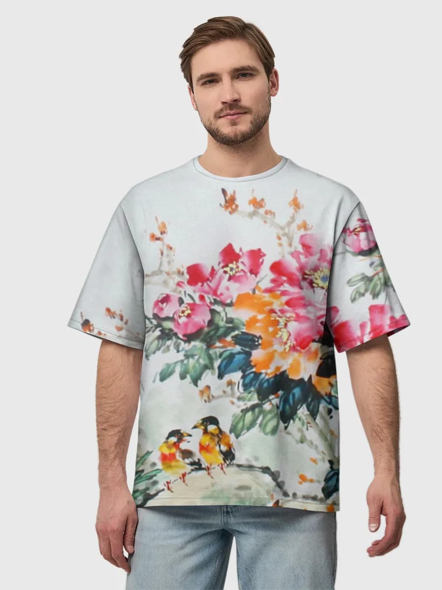 Men's oversized cotton T-shirt