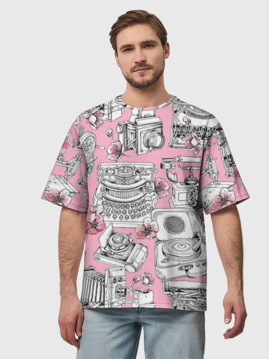 Men's oversized cotton T-shirt