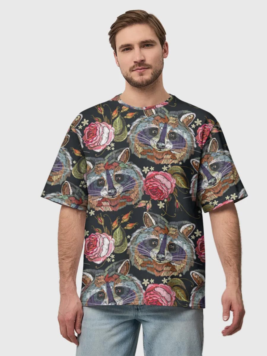 Men's oversized cotton T-shirt