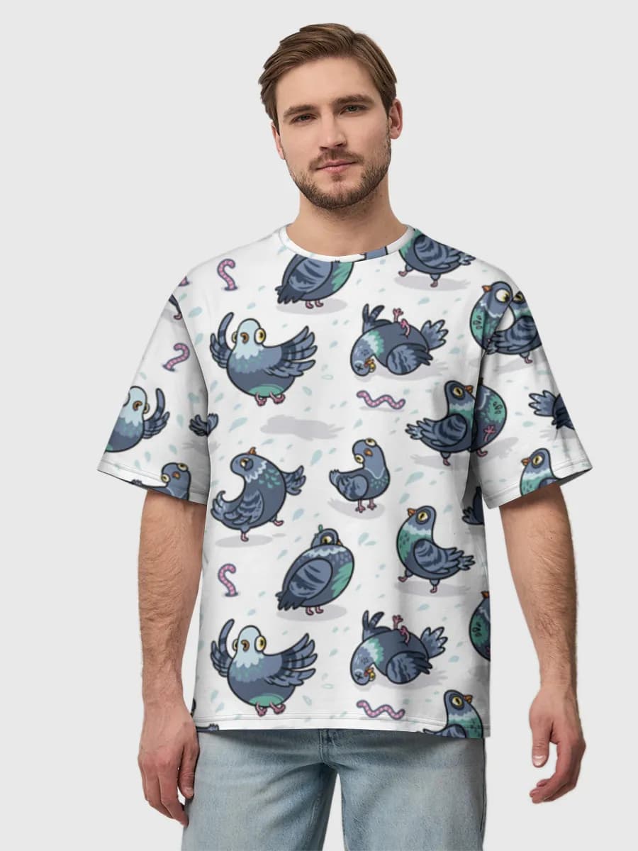 Men's oversized cotton T-shirt