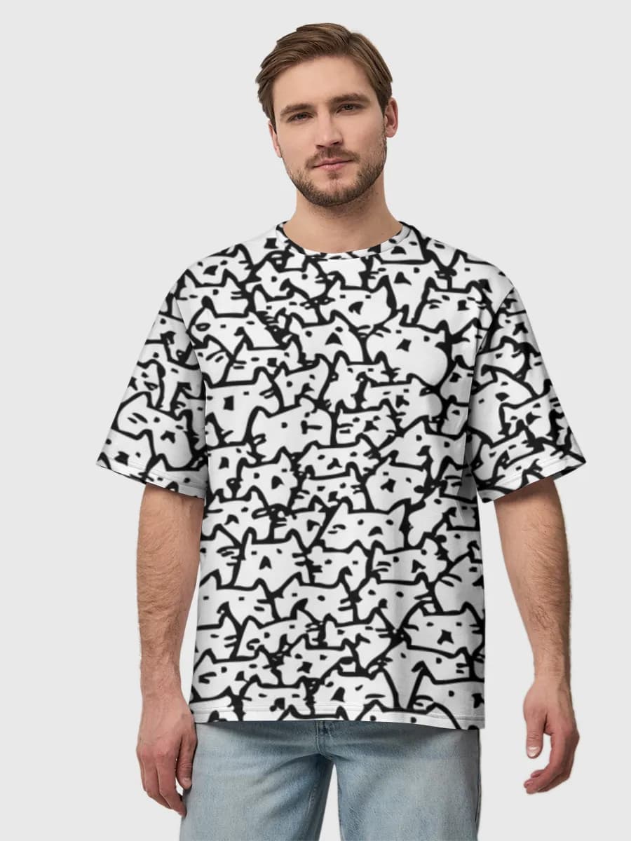 Men's oversized cotton T-shirt
