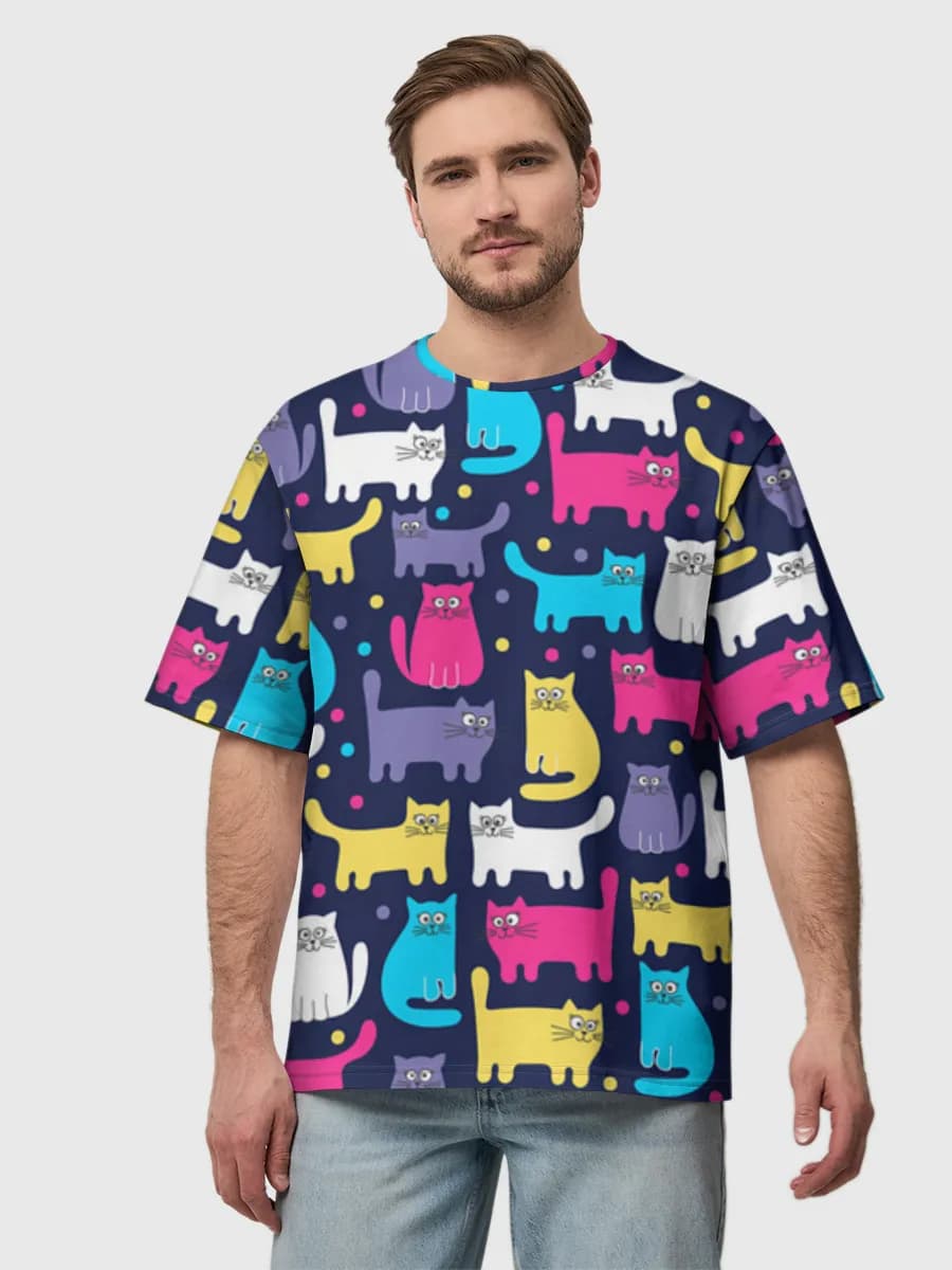 Men's oversized cotton T-shirt