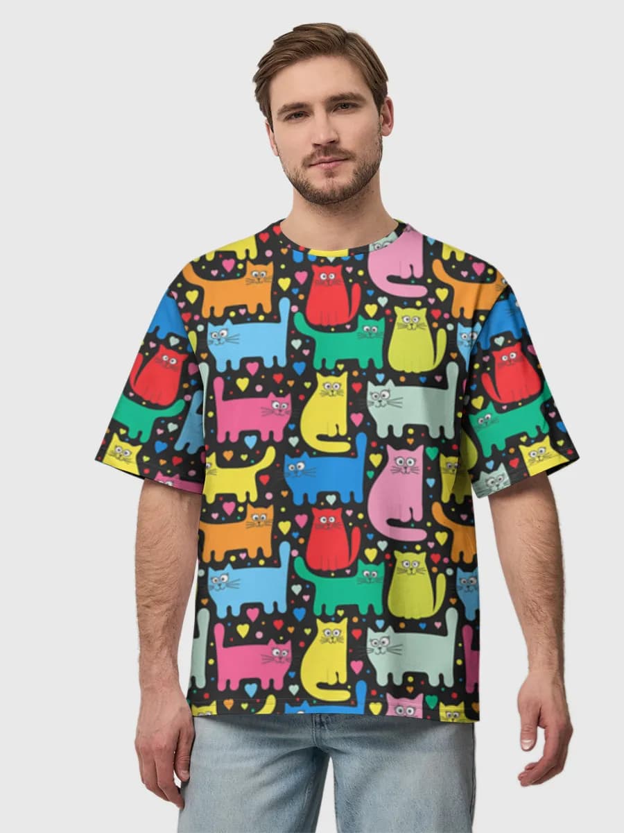 Men's oversized cotton T-shirt