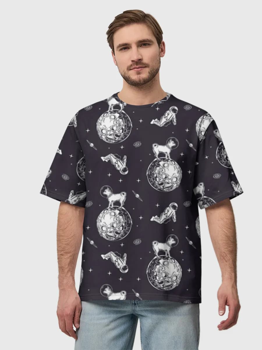 Men's oversized cotton T-shirt