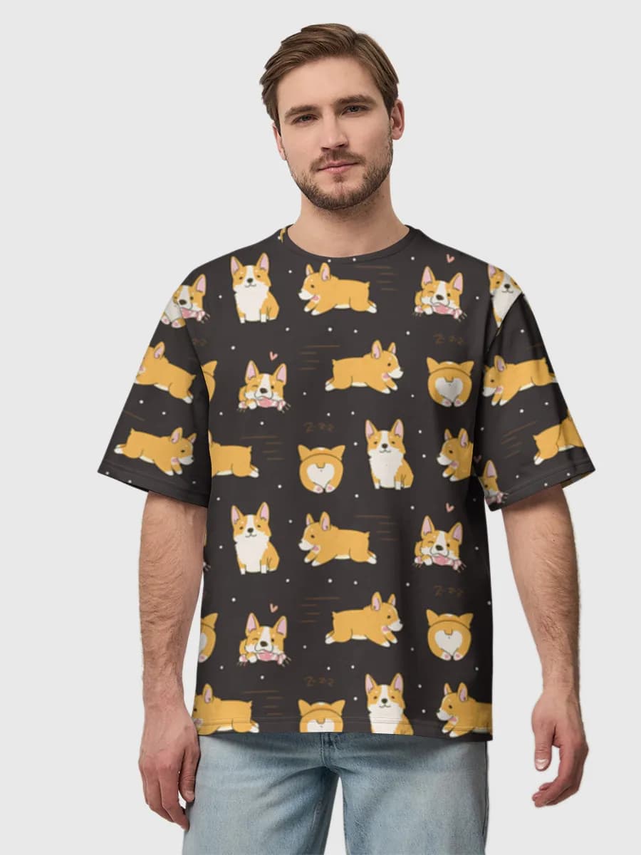 Men's oversized cotton T-shirt
