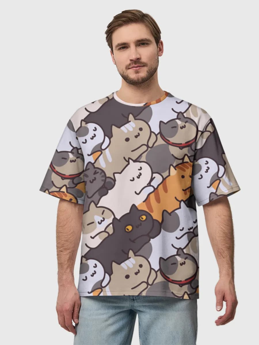 Men's oversized cotton T-shirt