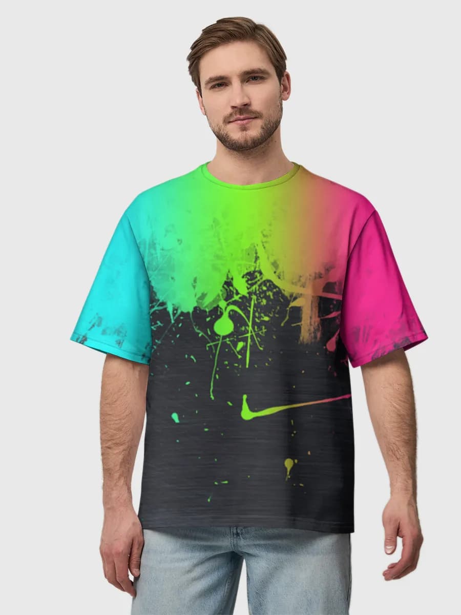 Neon Paint Drip Splash