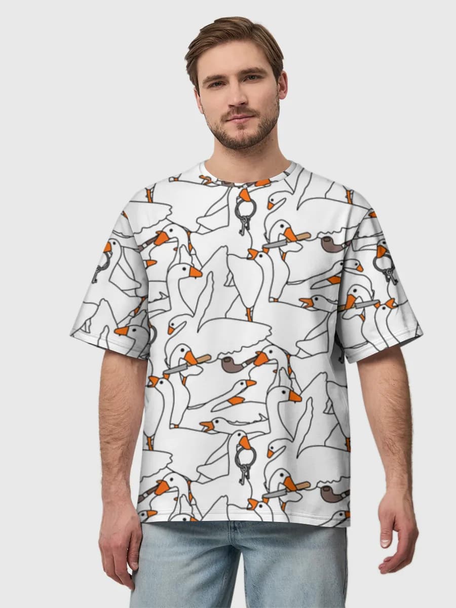 Men's oversized cotton T-shirt