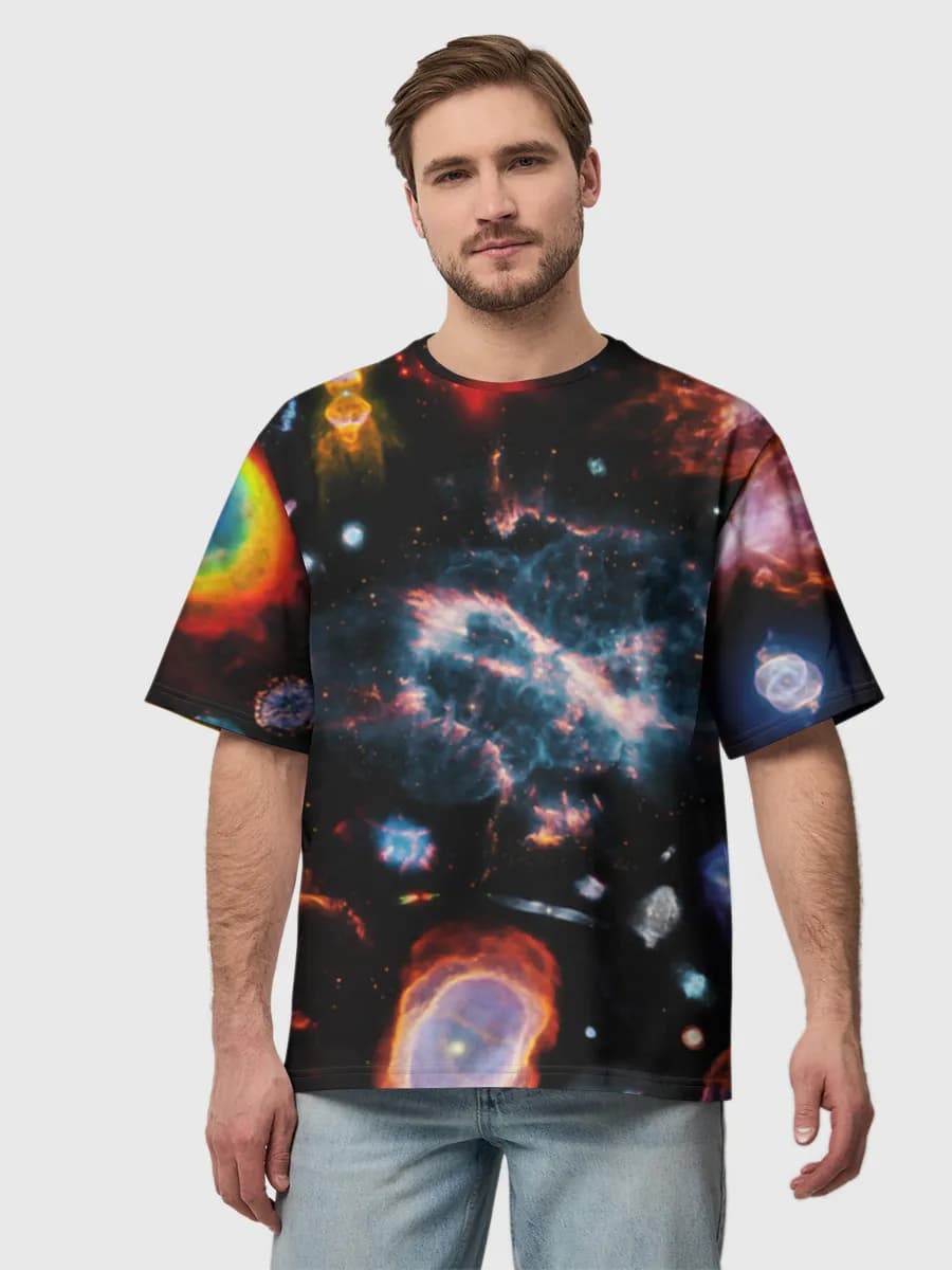 Men's oversized cotton T-shirt