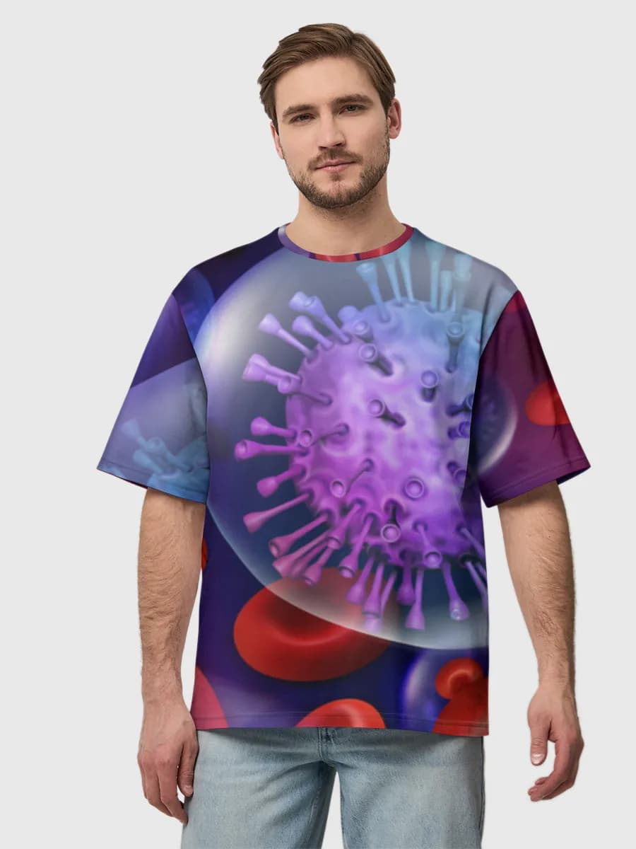 Men's oversized cotton T-shirt
