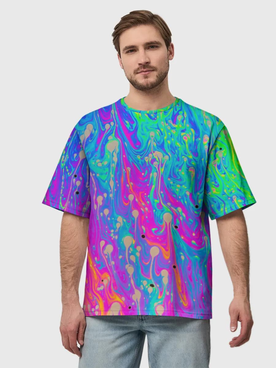 Men's oversized cotton T-shirt