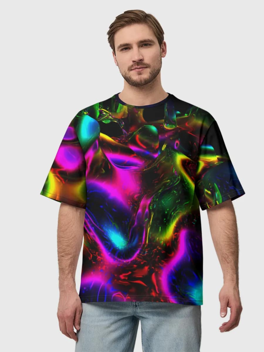 Men's oversized cotton T-shirt