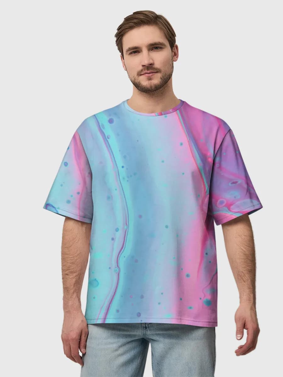 Pastel Neon Fluid Marble