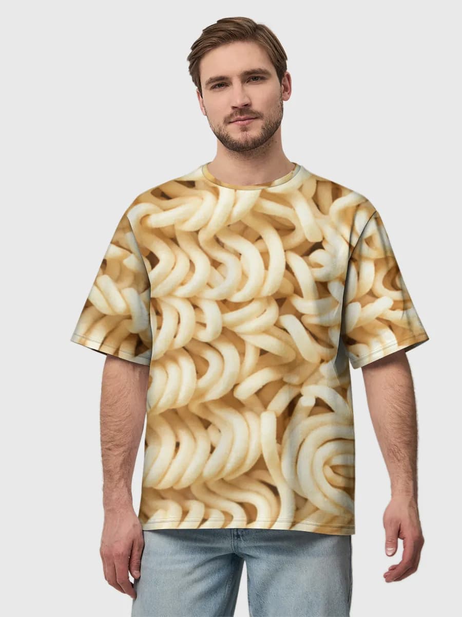 Instant Ramen Noodles Closeup