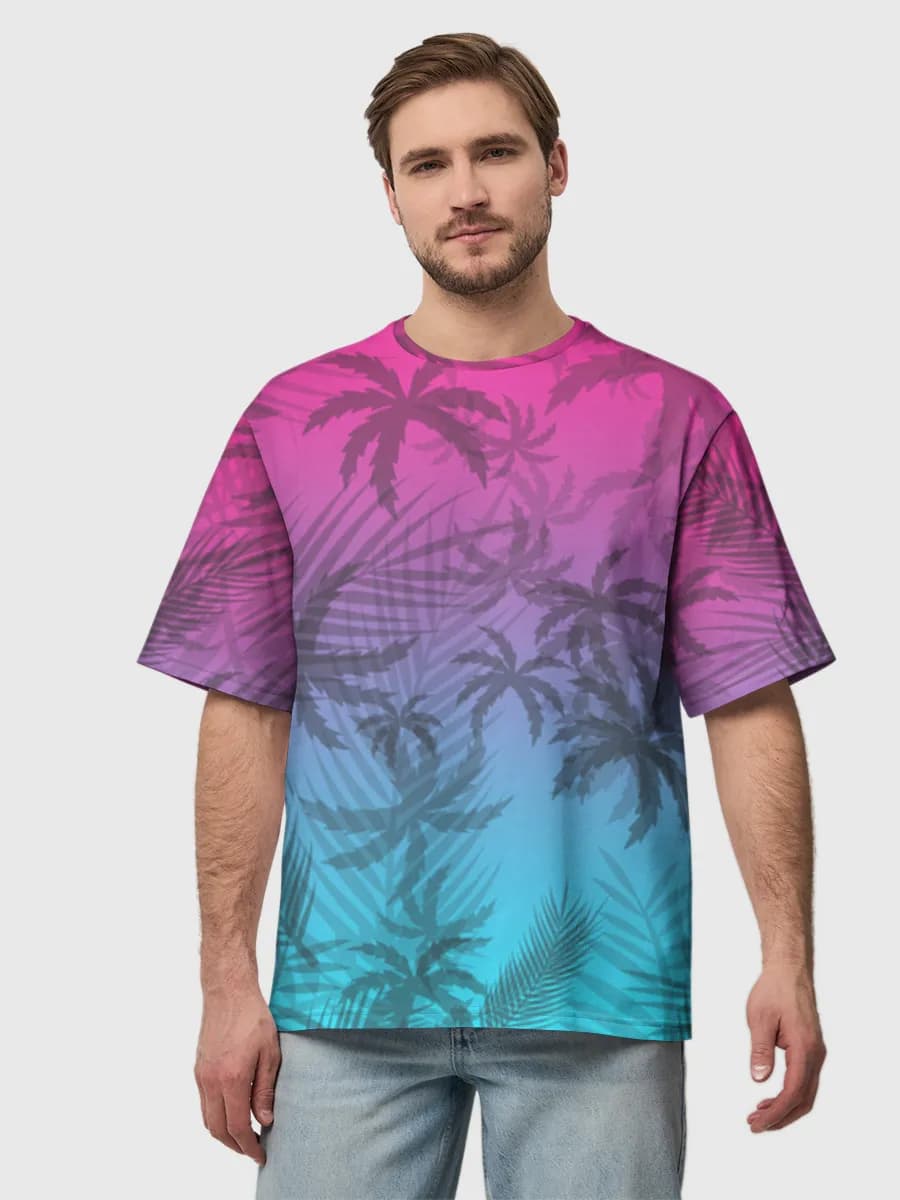 Men's oversized cotton T-shirt