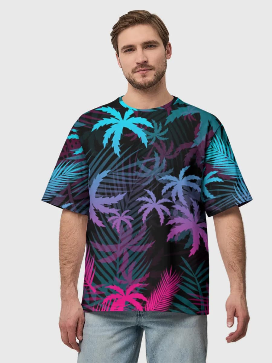 Men's oversized cotton T-shirt