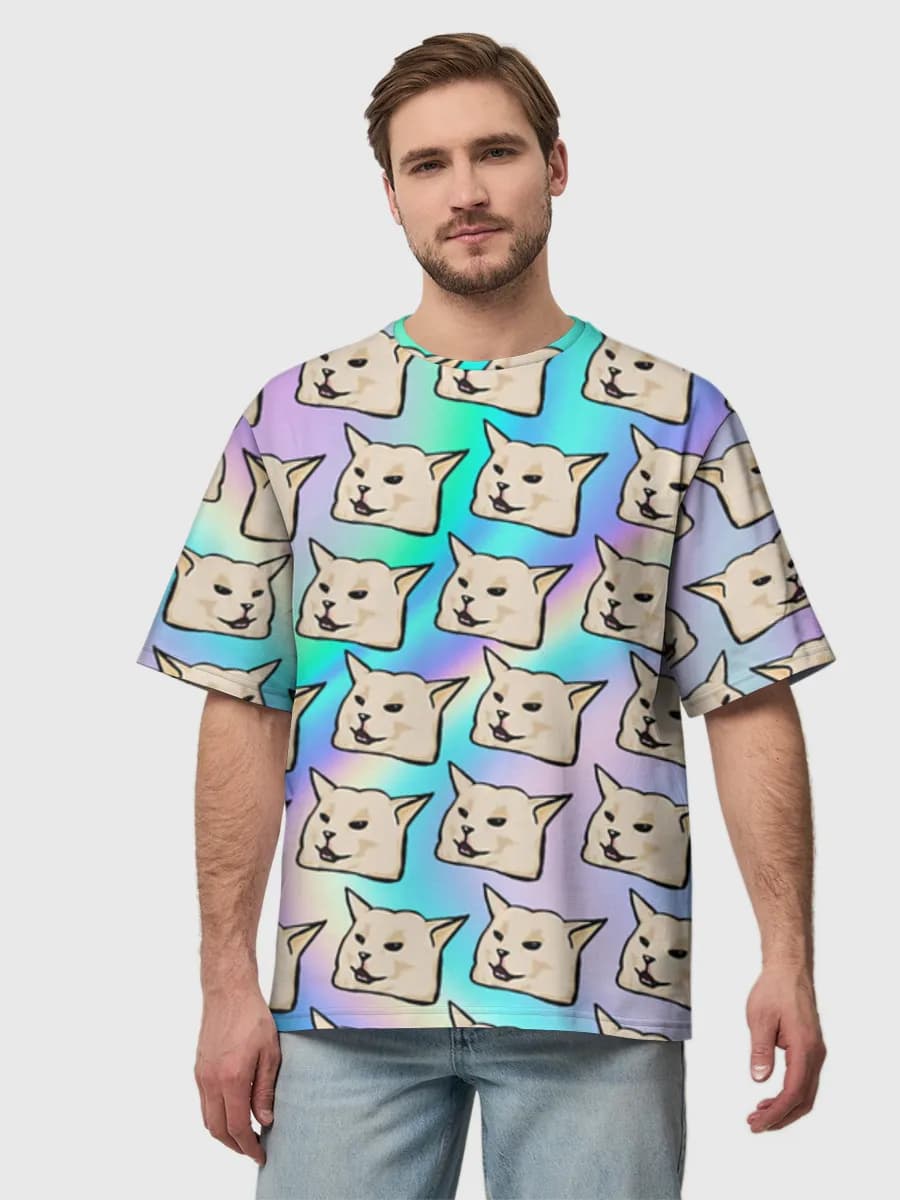 Men's oversized cotton T-shirt