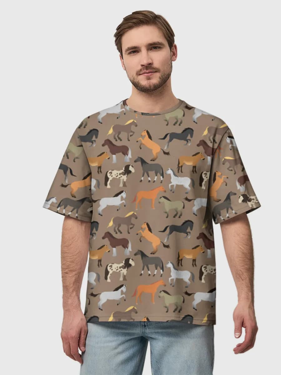 Men's oversized cotton T-shirt