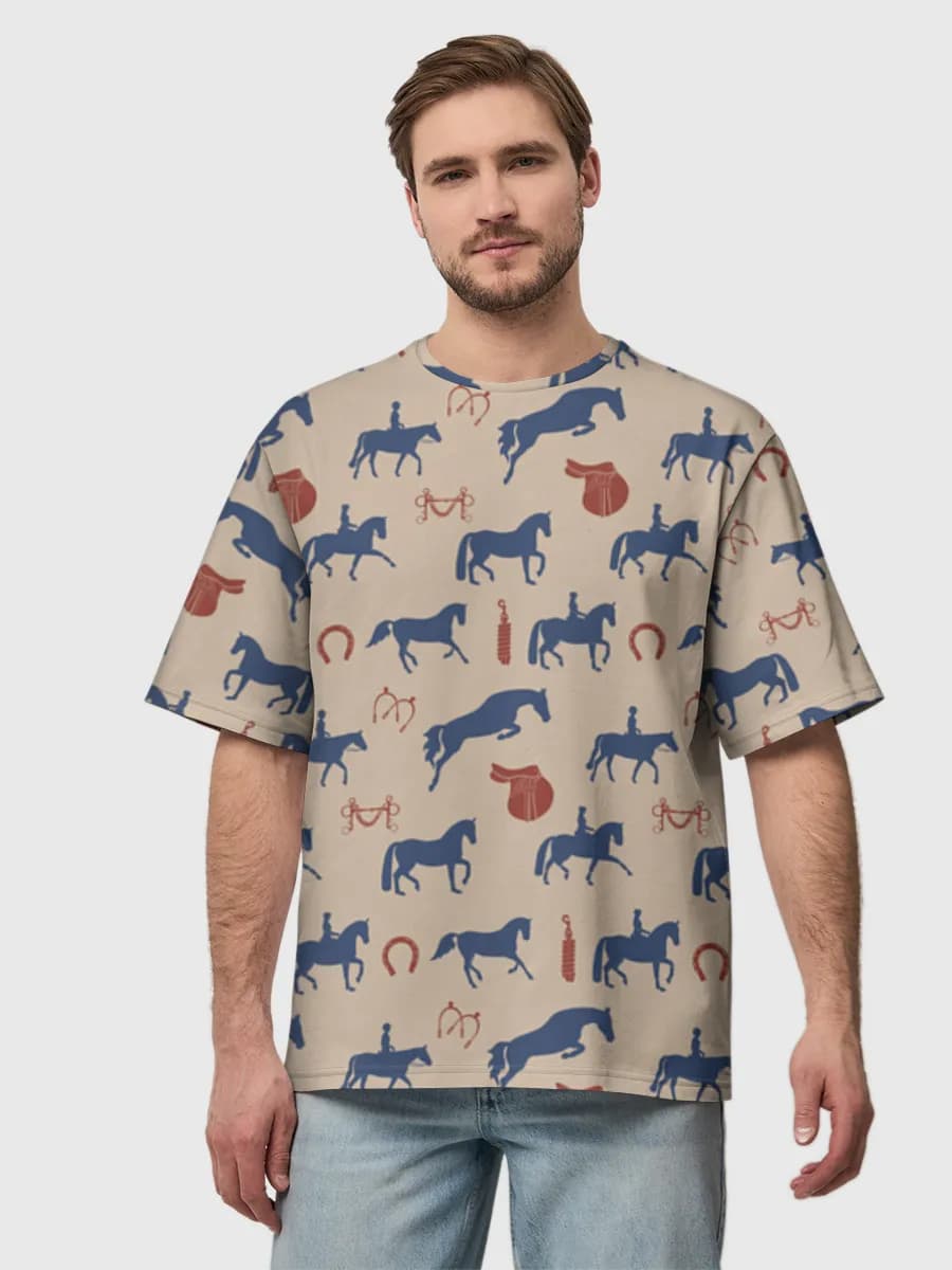 Men's oversized cotton T-shirt