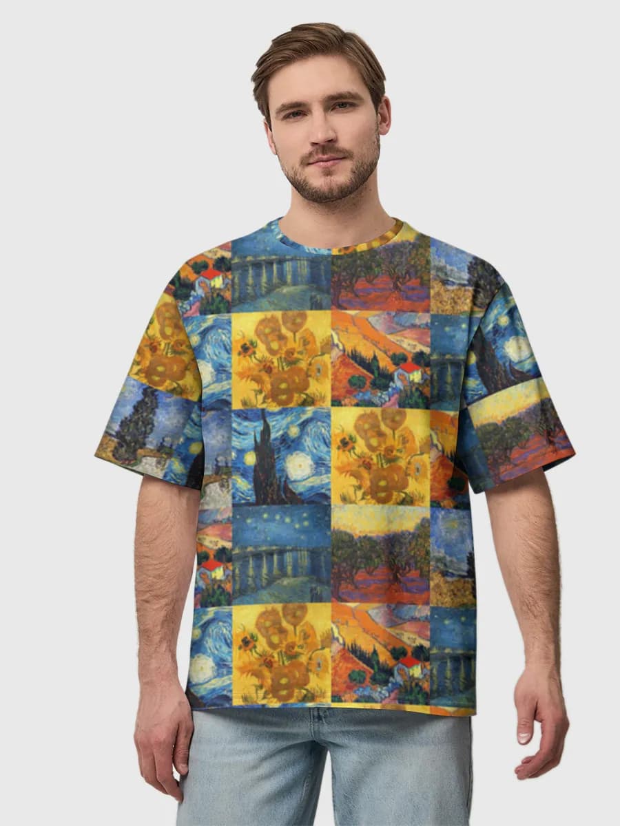 Men's oversized cotton T-shirt