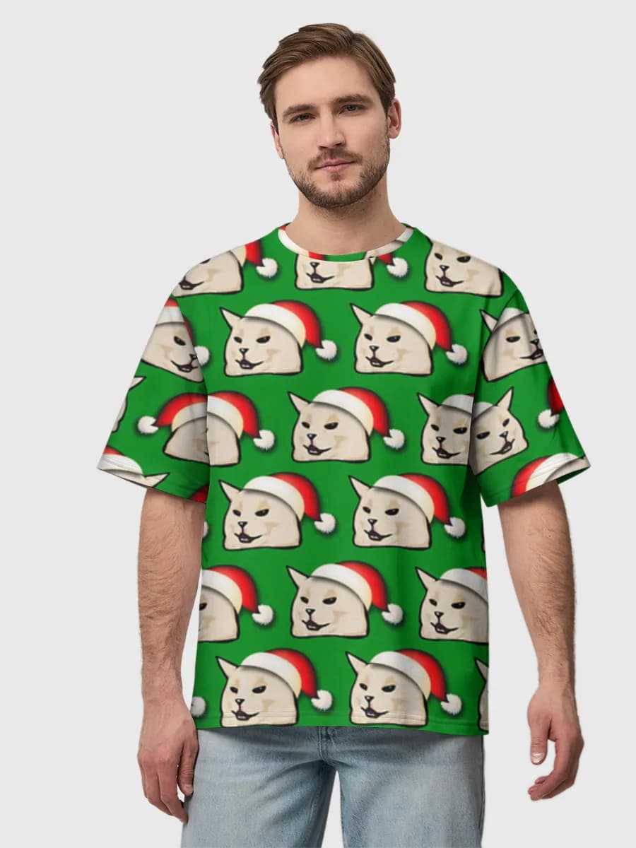 Meme Cat In Santa Hat
