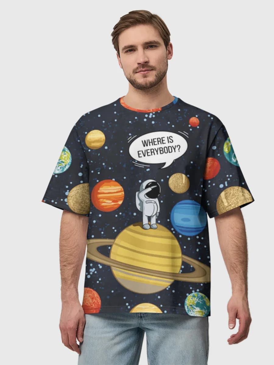 Men's oversized cotton T-shirt