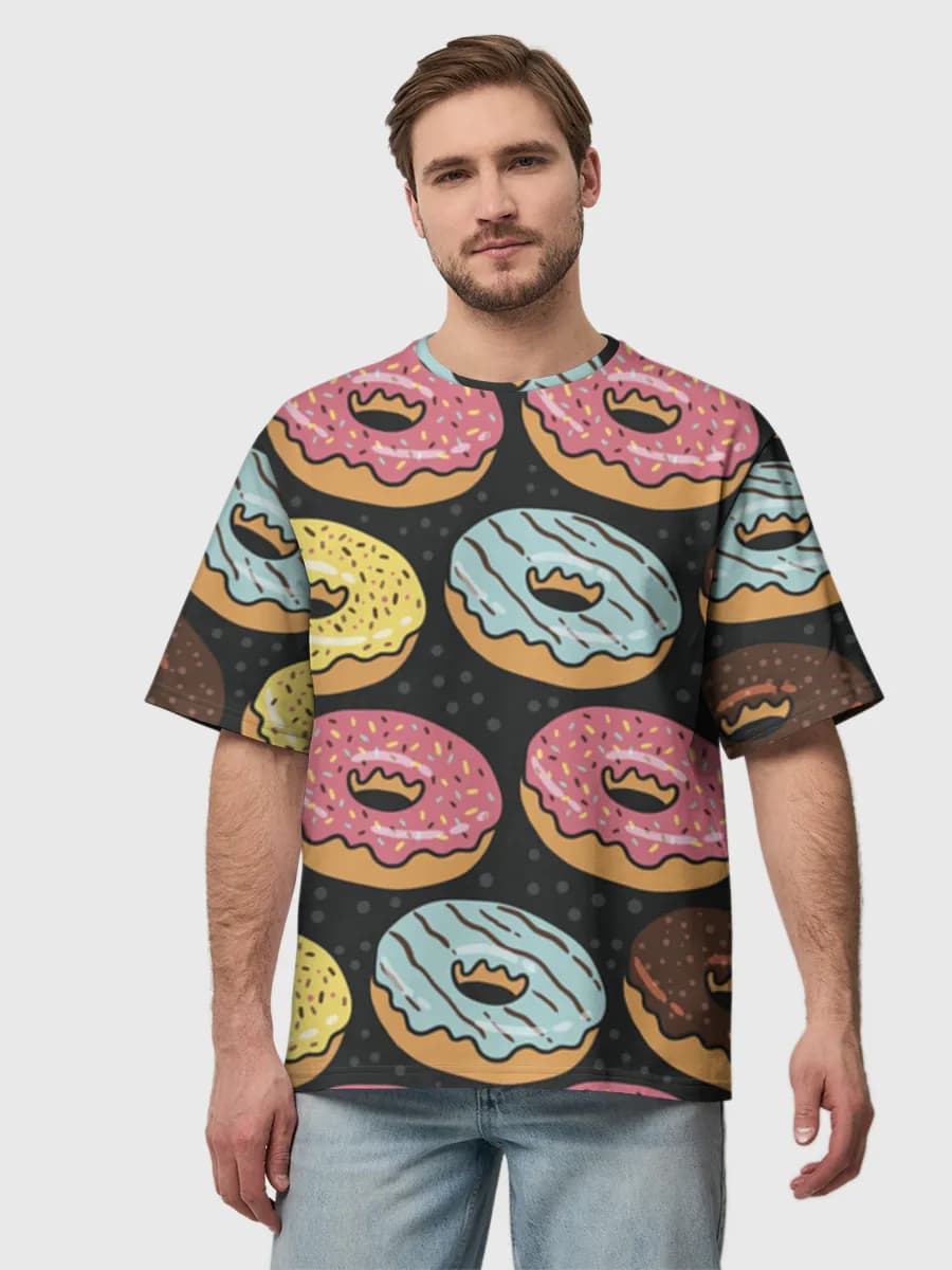 Men's oversized cotton T-shirt