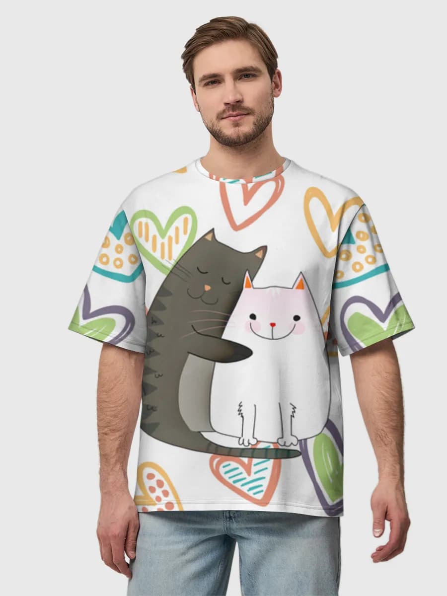 Men's oversized cotton T-shirt