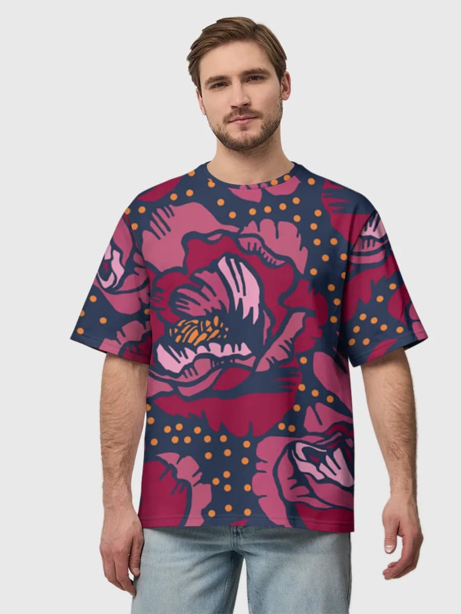 Men's oversized cotton T-shirt