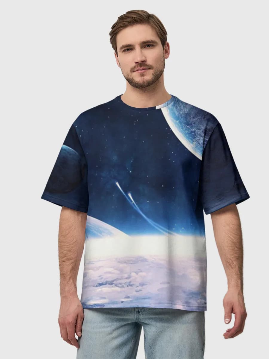 Men's oversized cotton T-shirt