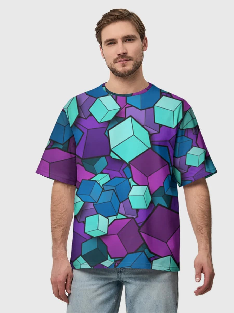 Men's oversized cotton T-shirt