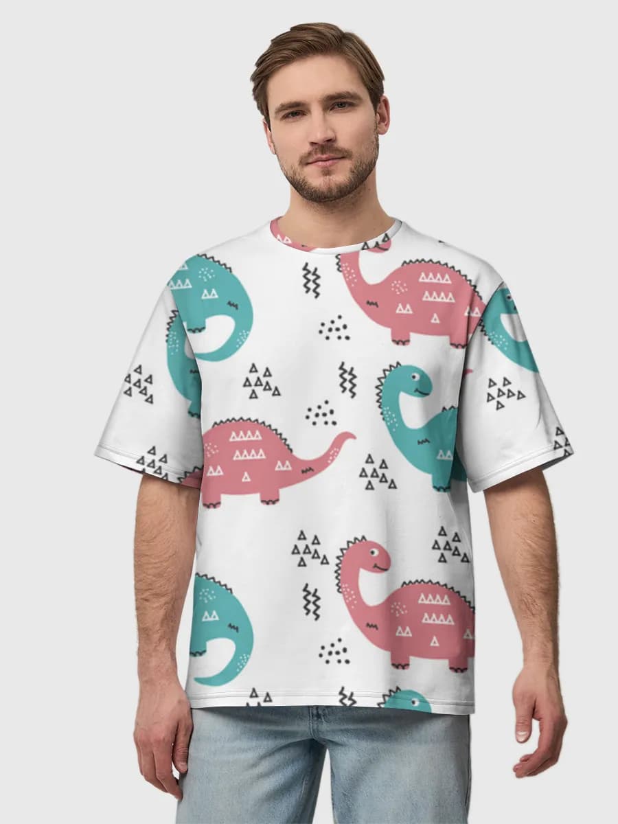 Men's oversized cotton T-shirt