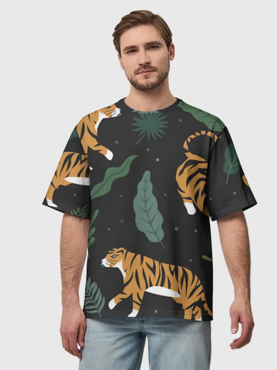 Men's oversized cotton T-shirt