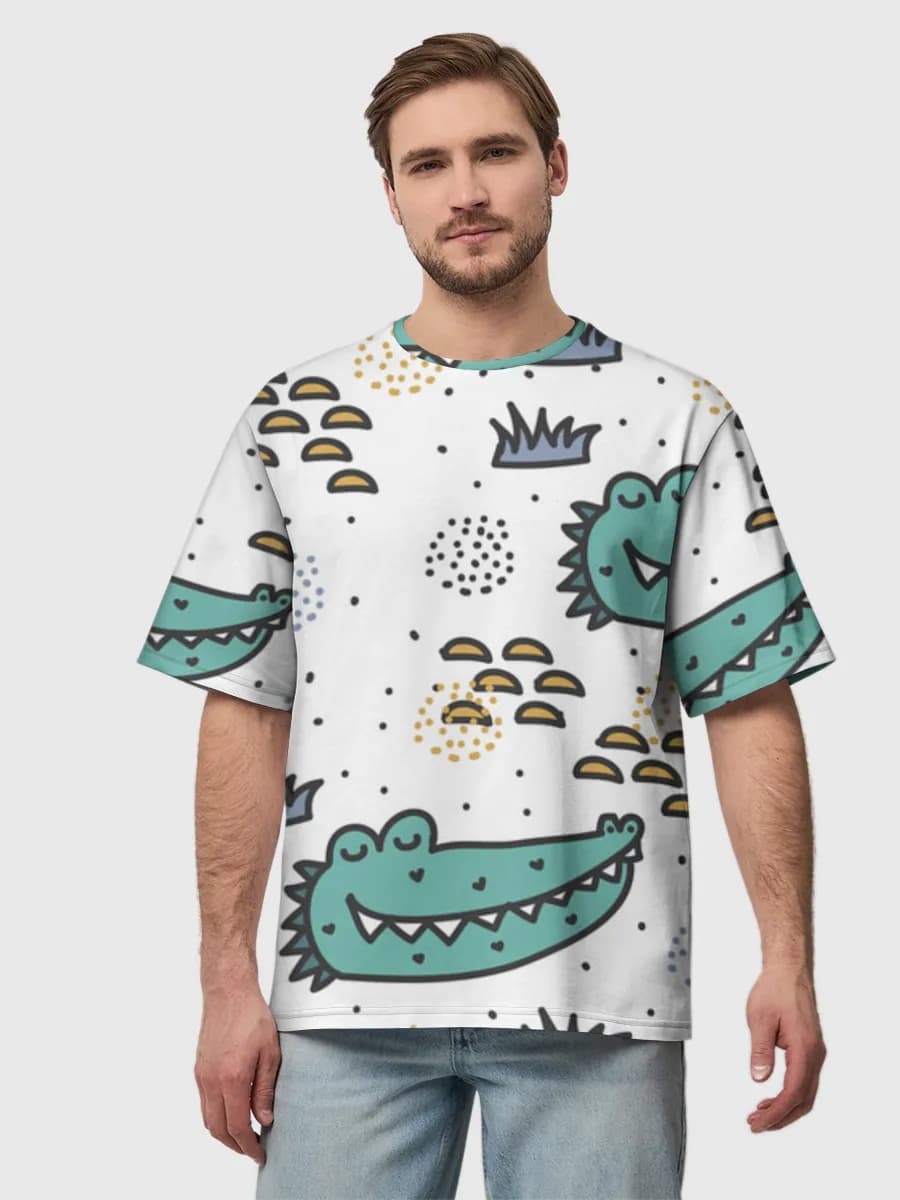 Men's oversized cotton T-shirt