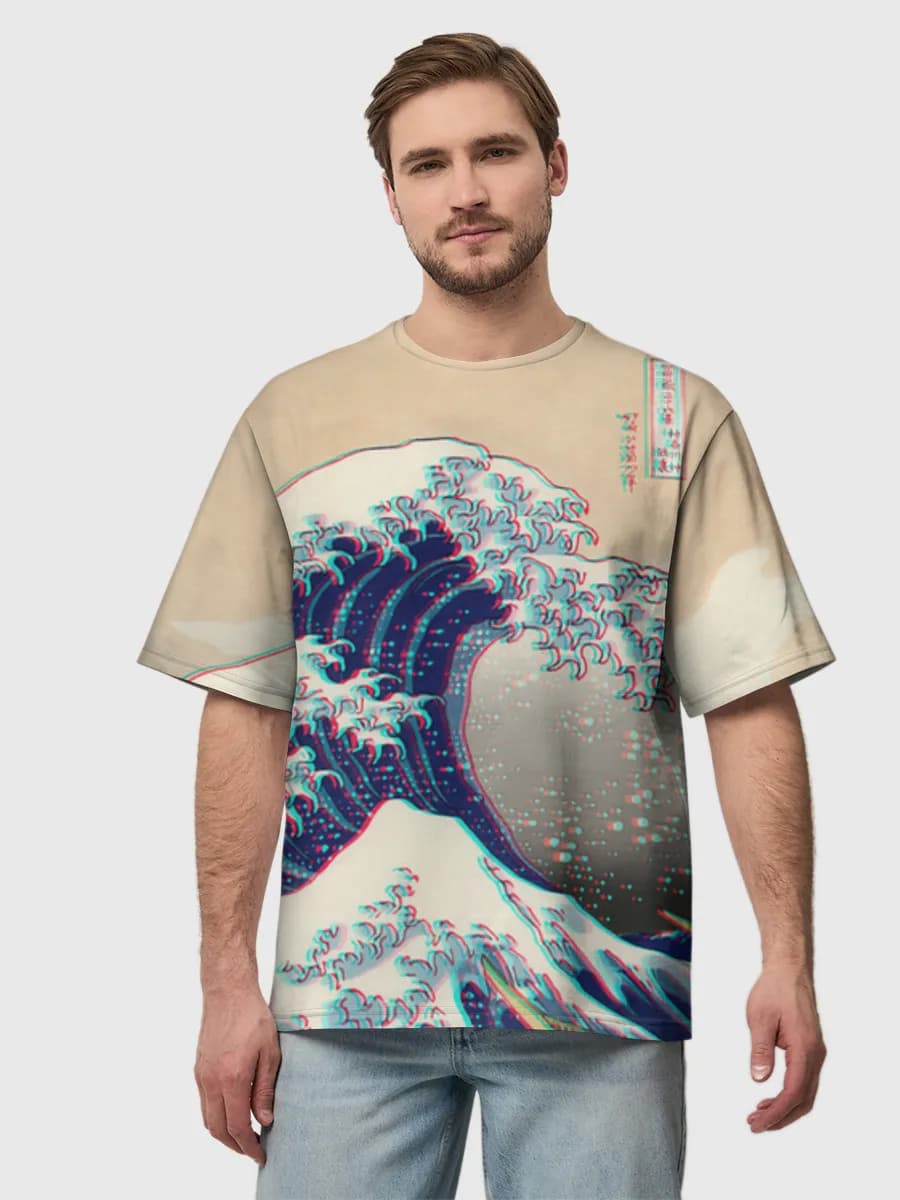 Men's oversized cotton T-shirt