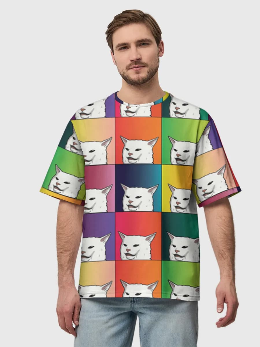 Men's oversized cotton T-shirt